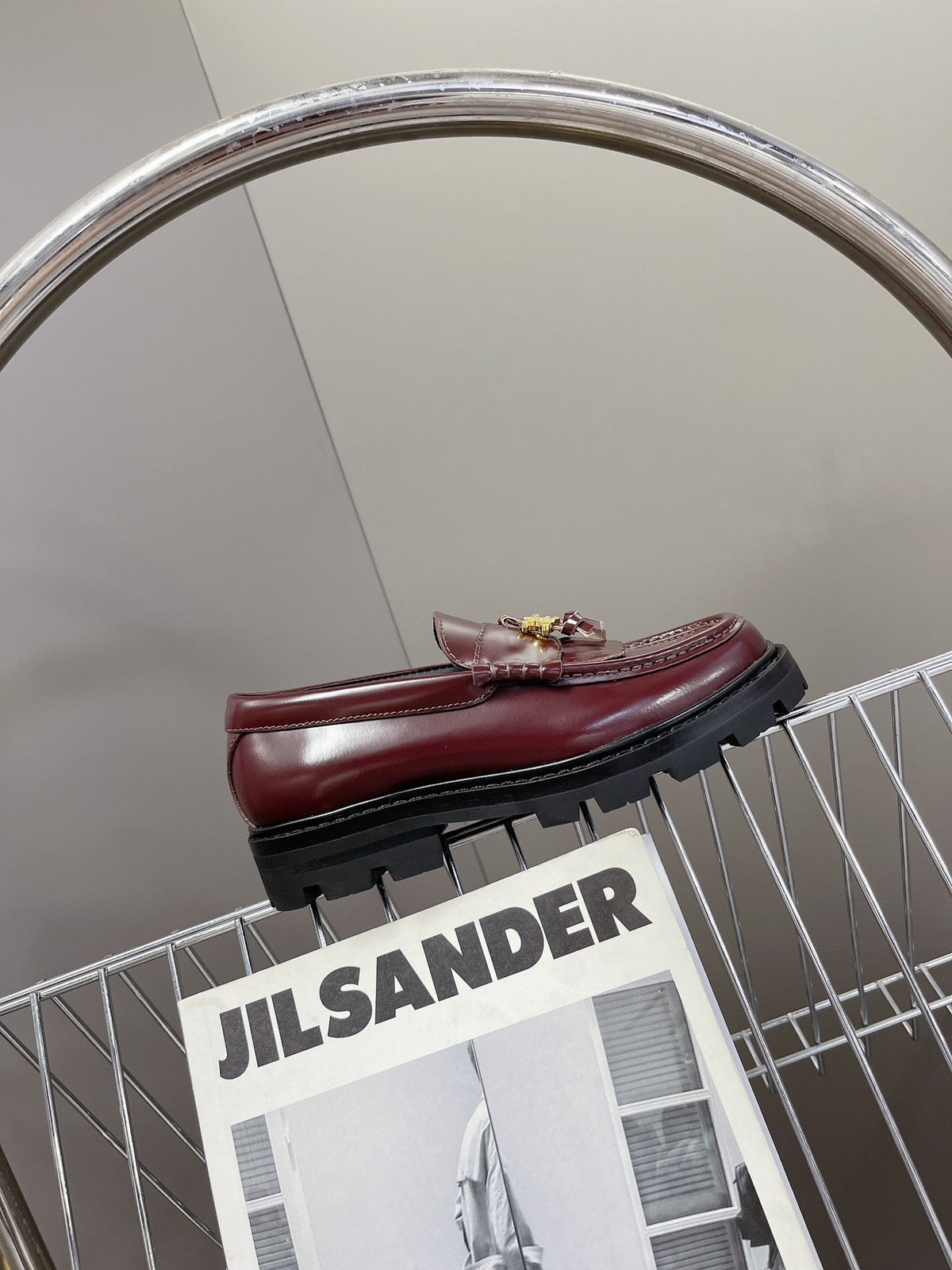 CE 26s Margaret Loafers 3.5cm Burgundy Leather 114188