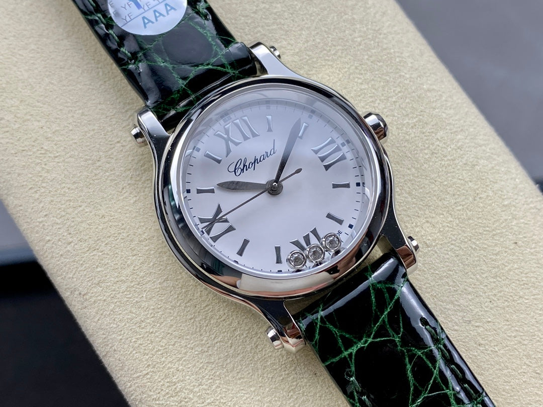 Happy Diamonds 30mm Quartz Silver White