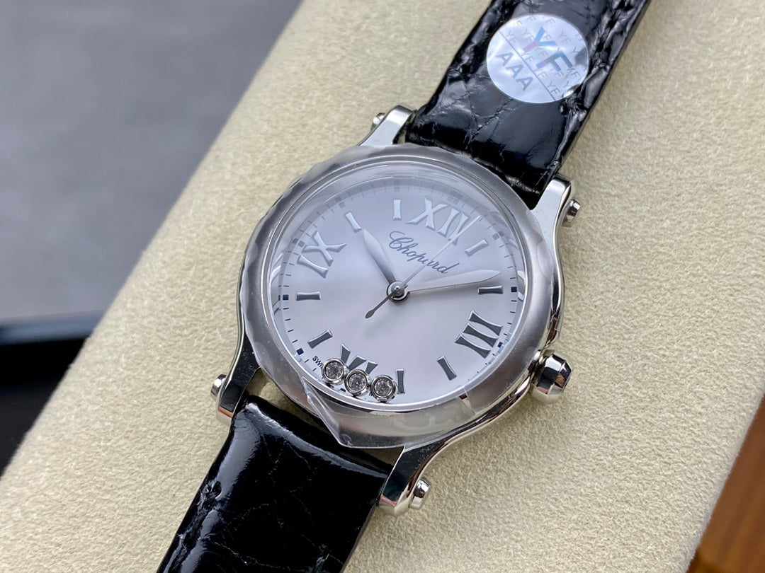 Happy Diamonds 30mm Quartz Leather