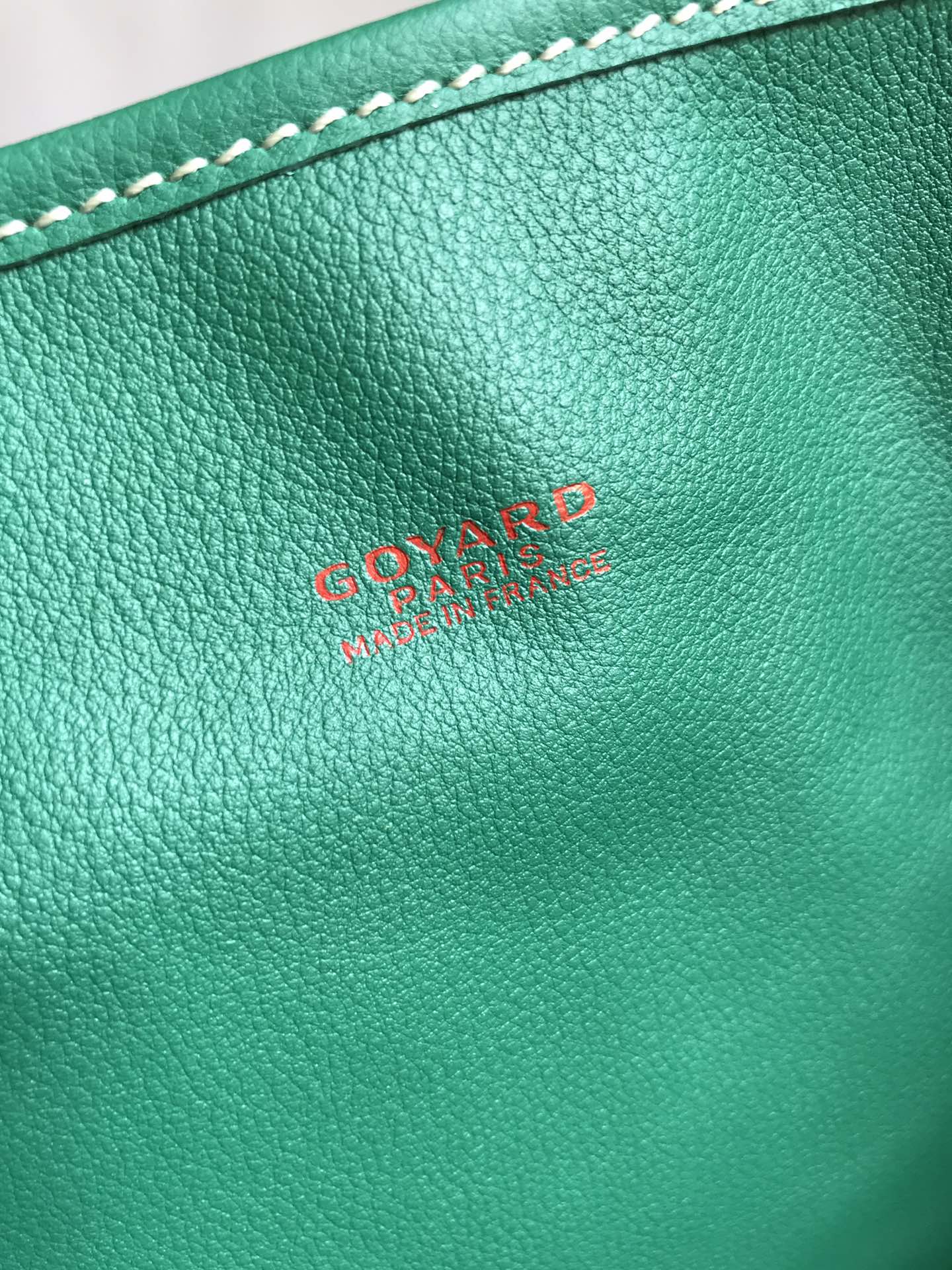 Goyard Anjou GM Bag 39cm Green Calfskin Goyardine Canvas 290825