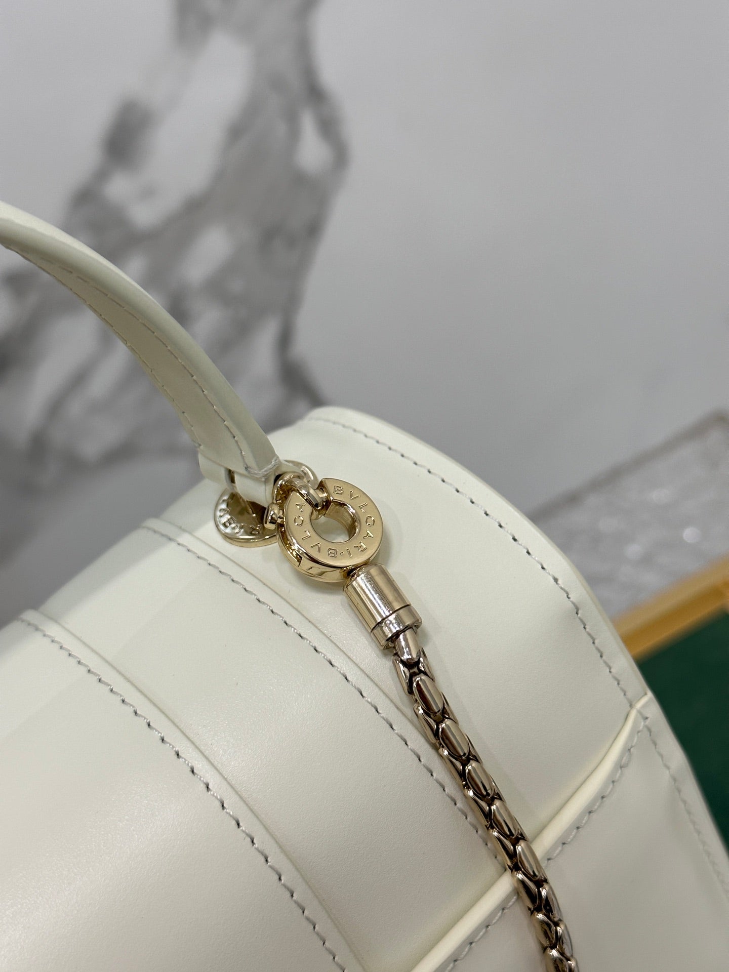 BVL Serpenti Forever Top Handle Bag 22.5cm White Calfskin GHW 188613