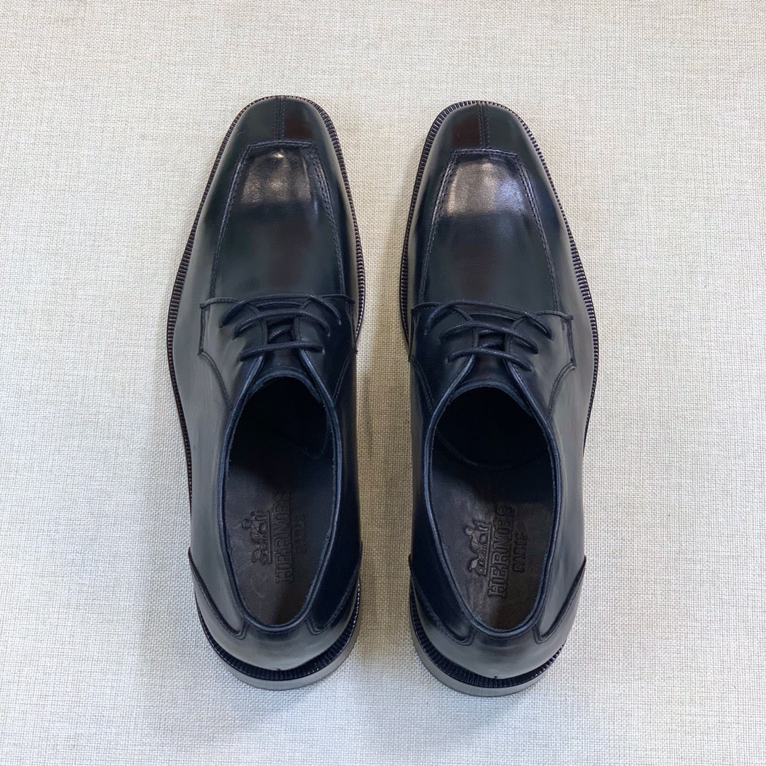 HM Men's Derby Black Cowhide 718424