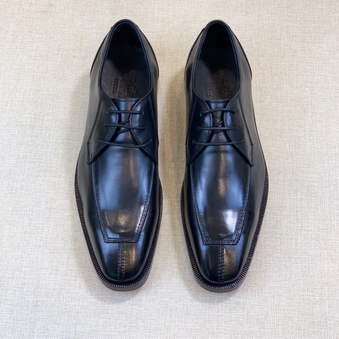 HM Men's Derby Black Cowhide 718424