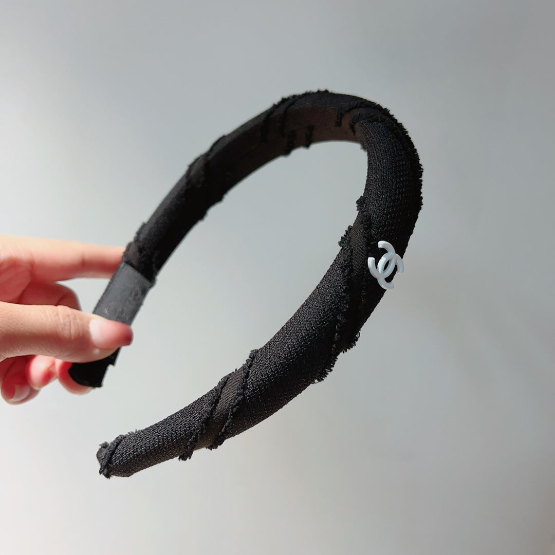 BLACK FABRIC HAIRBAND 876992