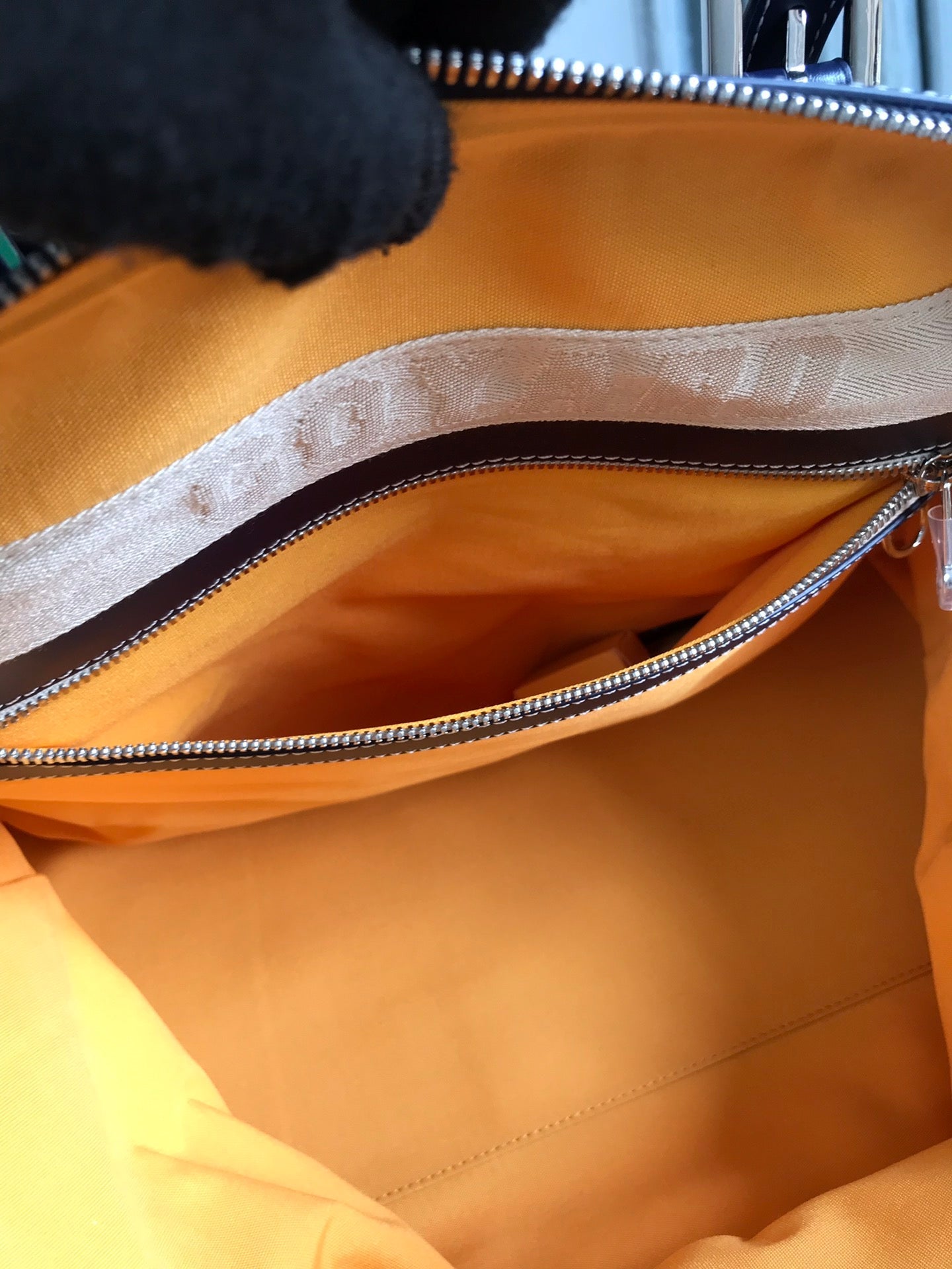 Goyard Boeing Travel Bag 45cm Navy Blue Canvas & Calfskin