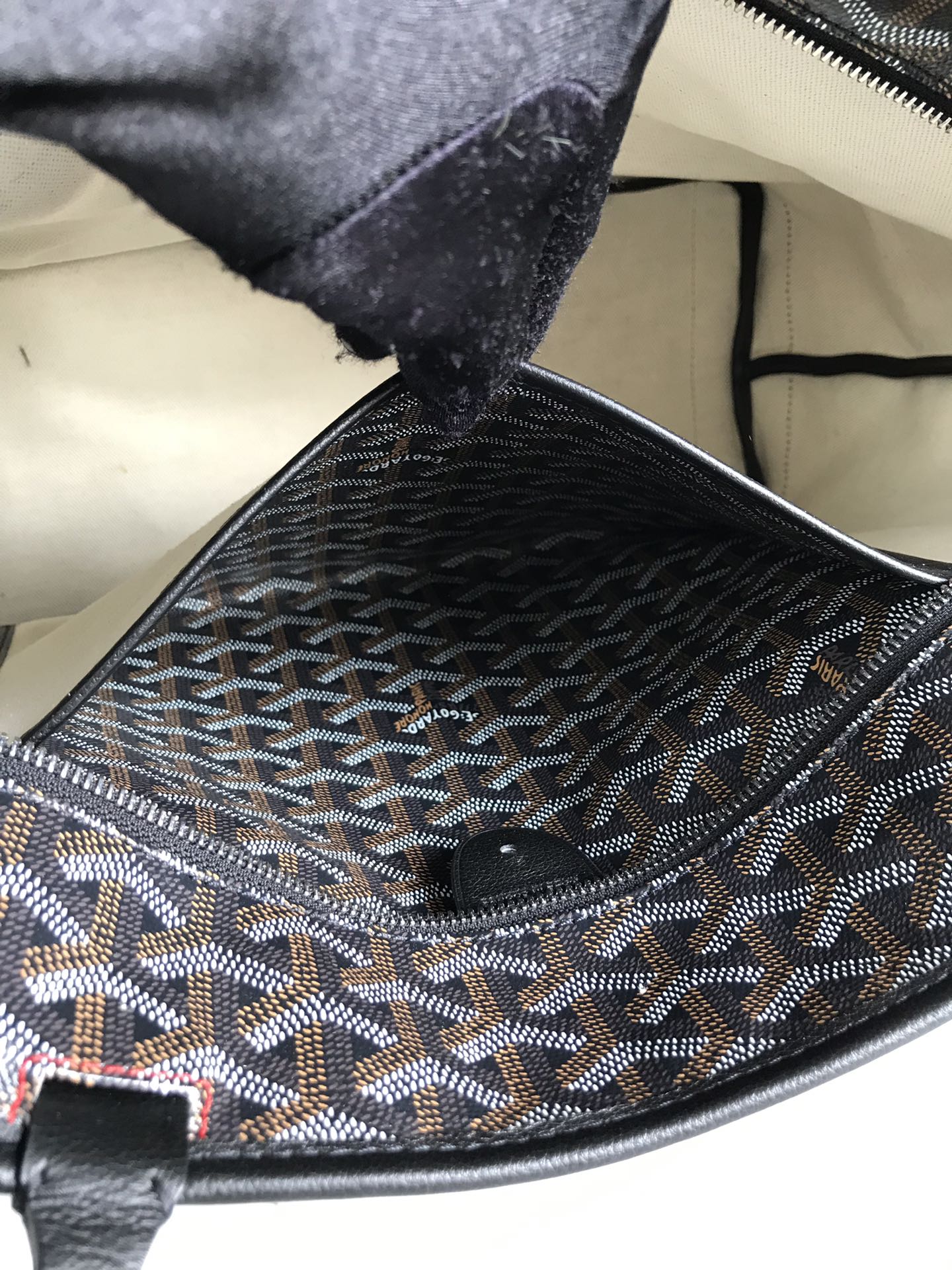 Goyard Artois PM Bag 35cm Black Canvas & Calfskin