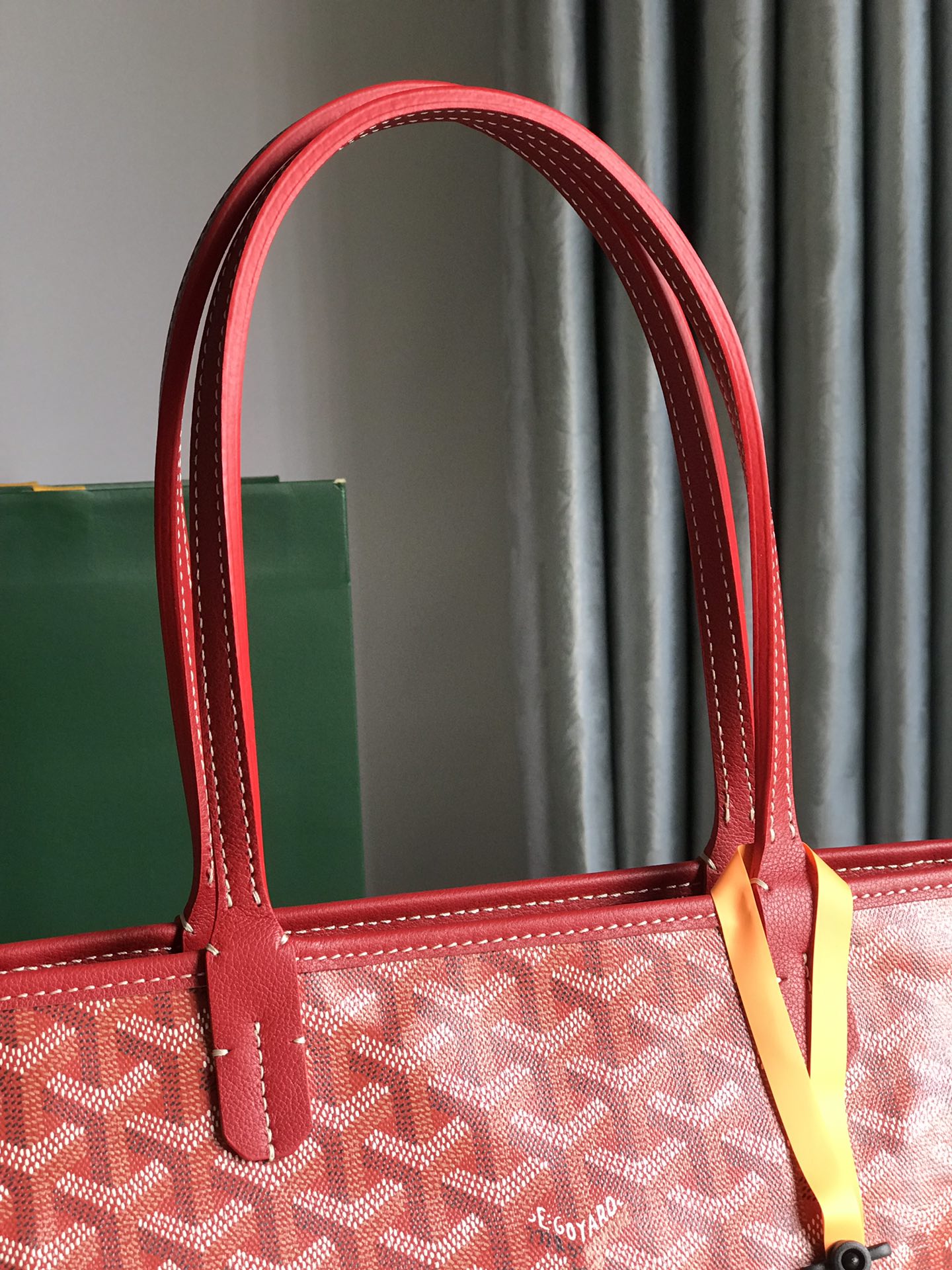 Goyard Artois Bag 30cm Red Canvas & Calfskin