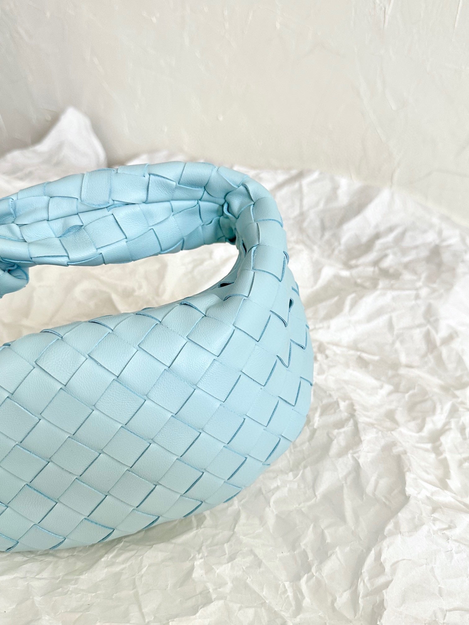 mini jodie 28 cloud blue lambskin