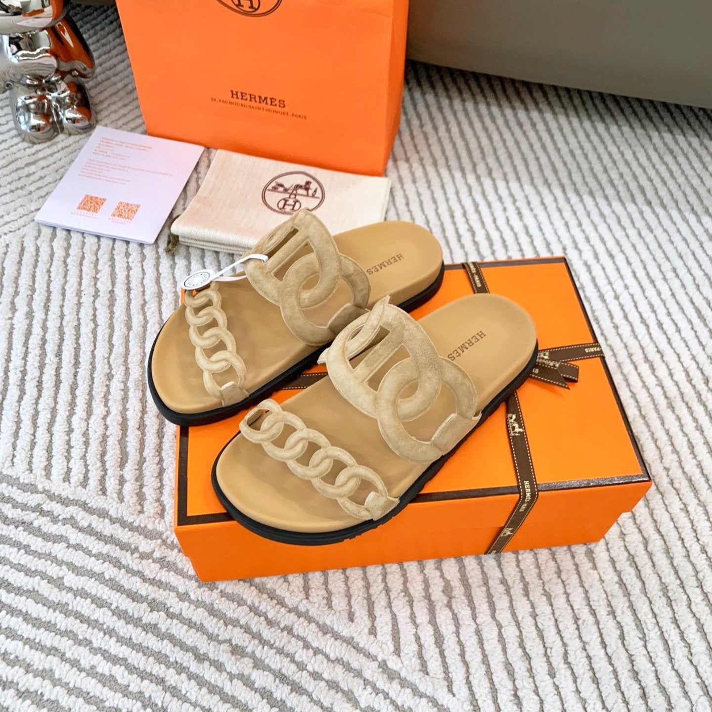 HM Extra sandal Beige Suede 963523