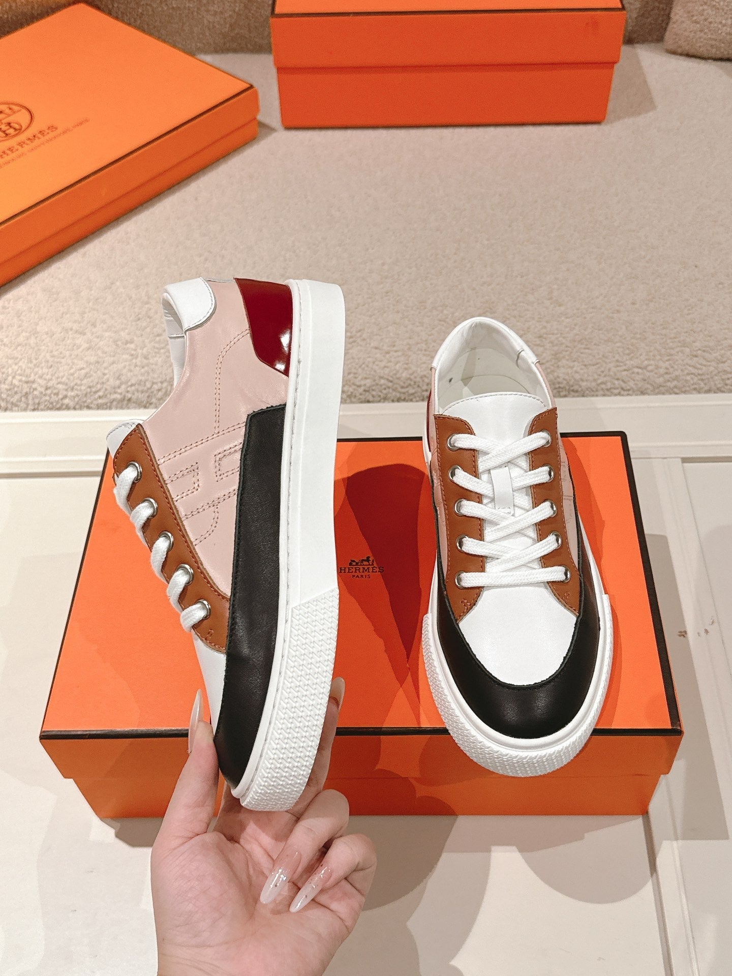 HM 25ss Sneakers Colorful Cowhide 577543