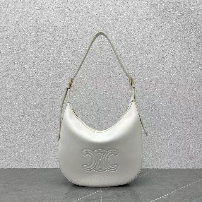 Celine Héloïse Bag Triomphe White Smooth Calfskin