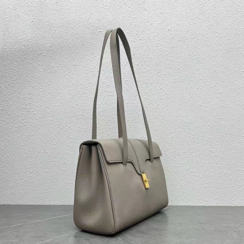 Celine Soft 16 Bag Taupe Grained Calfskin