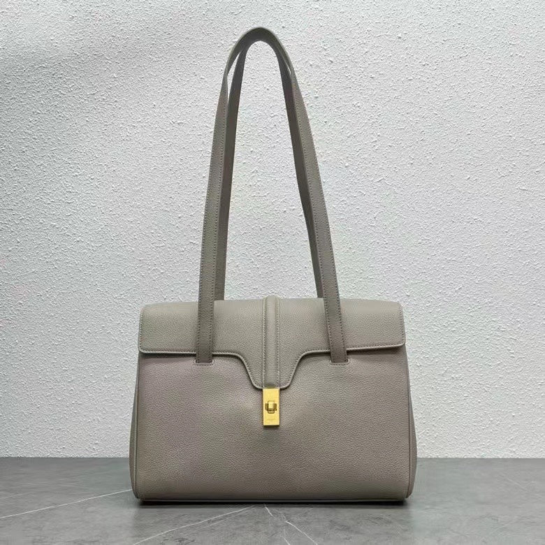 Celine Soft 16 Bag Taupe Grained Calfskin