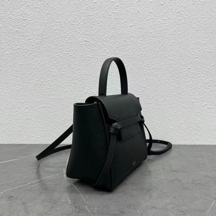 Celine Nano Belt Bag Black Grain Leather