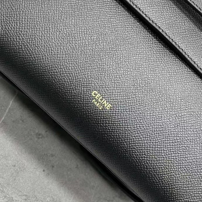 Celine Nano Belt Bag Black Grain Leather