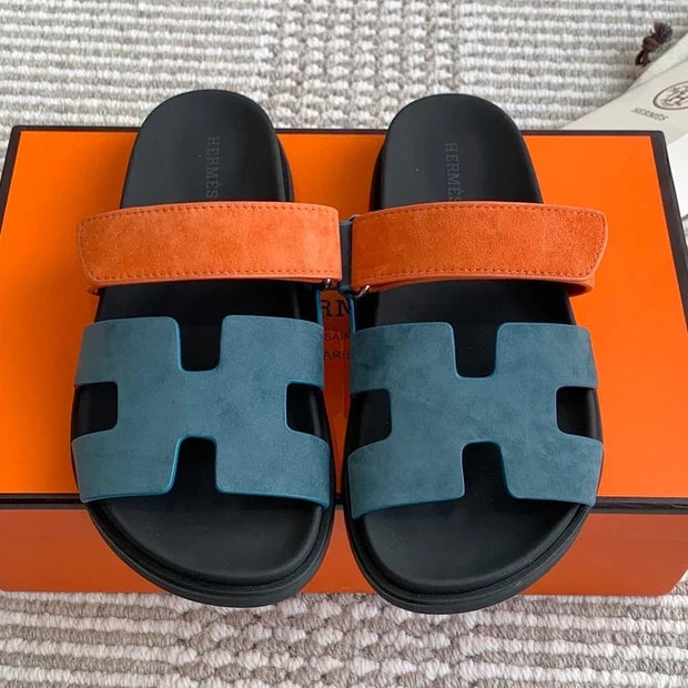 Hermes 2026 Chypre Sandal Lizard-patterned Leather 982179