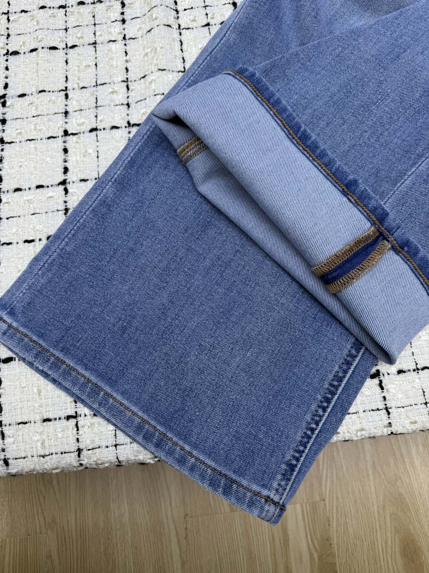 Valentino Flared Jeans Embroidered Logo Applique 404871