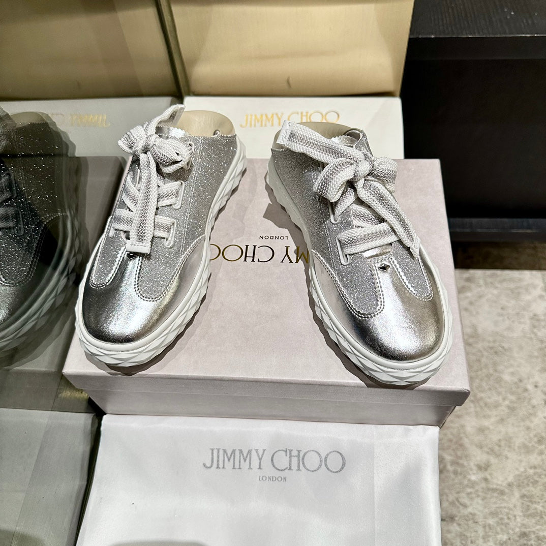 Jimmy Diamond Light Flex Sneaker Sliver Leather 271194