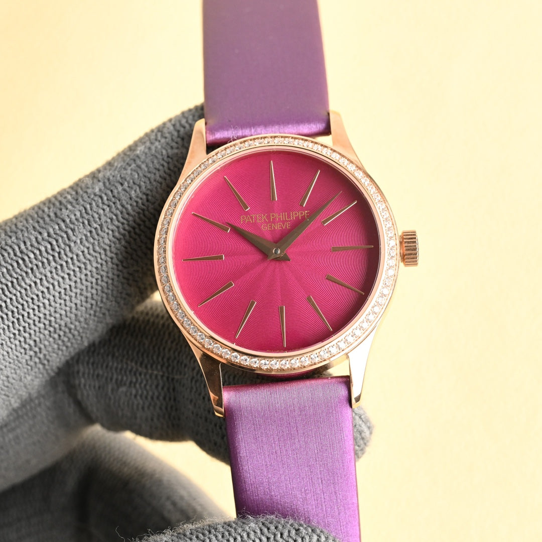PATEK Calatrava 33mm Pink Gold Pink Dial