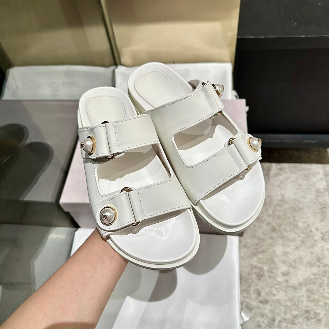Jimmy Fayence Sandal White Leather 326423
