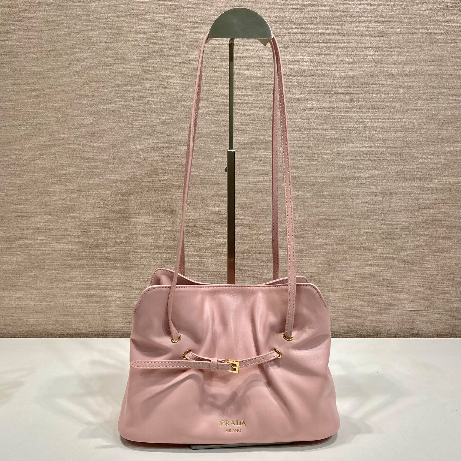 Prada Small Dada 25cm Light Pink Nappa Leather