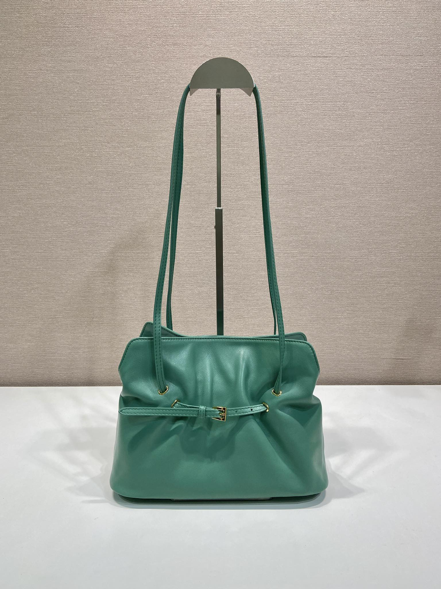 Prada Small Dada 25cm Teal Green Nappa Leather