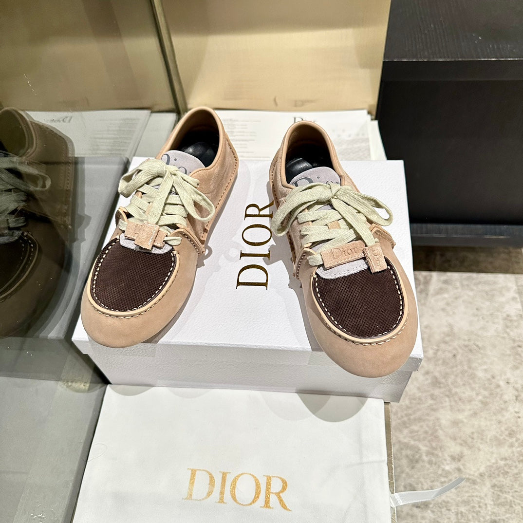 CD 26s Roadie Sneakers Beige Brown Suede Calfskin 157597