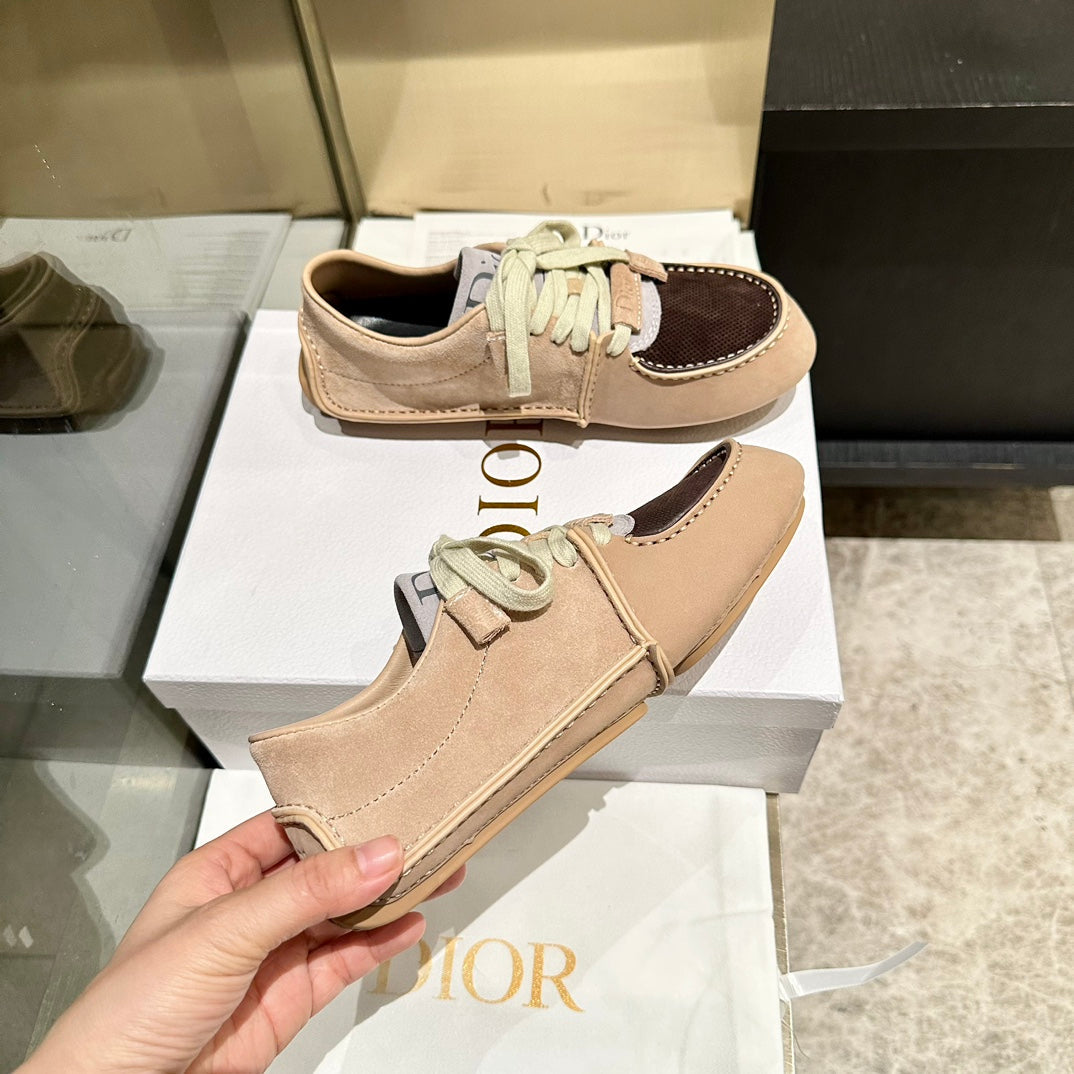 CD 26s Roadie Sneakers Beige Brown Suede Calfskin 157597
