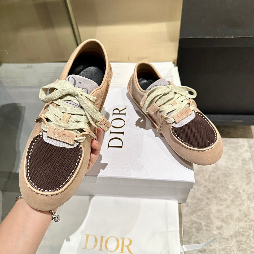 CD 26s Roadie Sneakers Brown White Suede Calfskin 157596