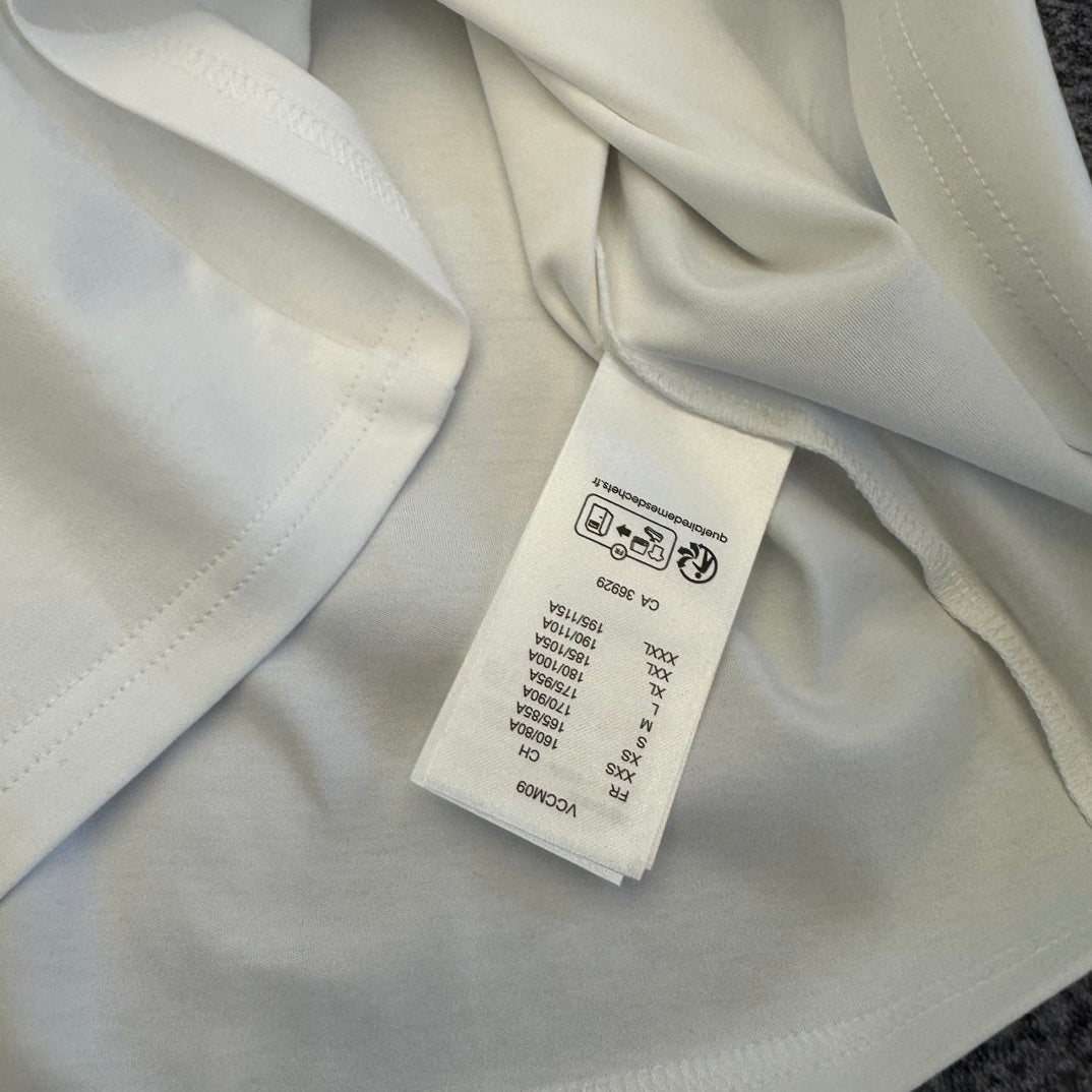 LV SS26 Nouveau Signature T-Shirt White Cotton 350754