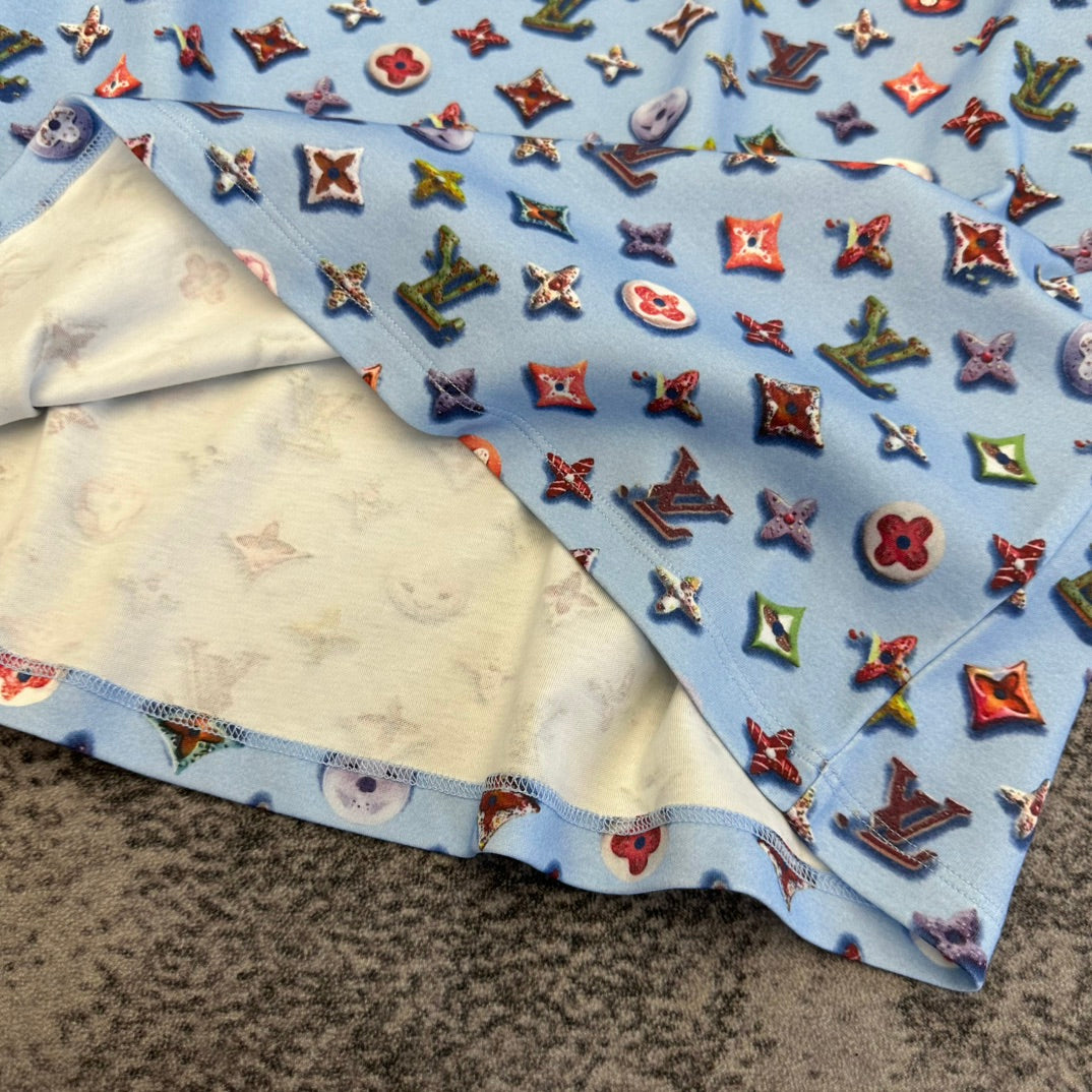 LV Graphic Monogram T-shirt Cotton 350842