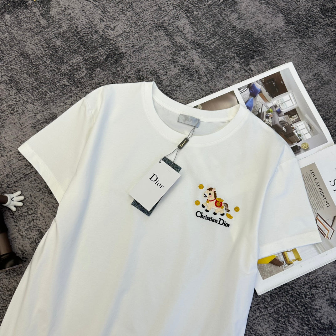CD SS26 Year Of The Horse T-shirt Cotton 350685