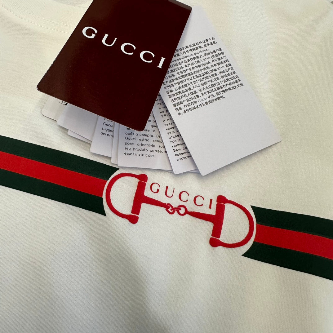 GG SS26 Short-Sleeve T-Shirt White Cotton 350719