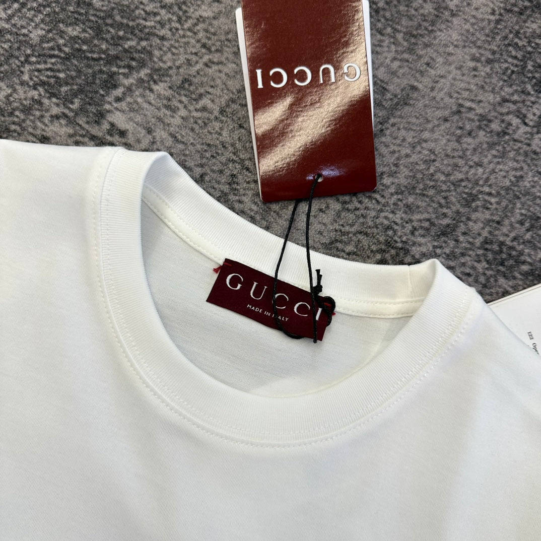 GG SS26 Short-Sleeve T-Shirt White Cotton 350719