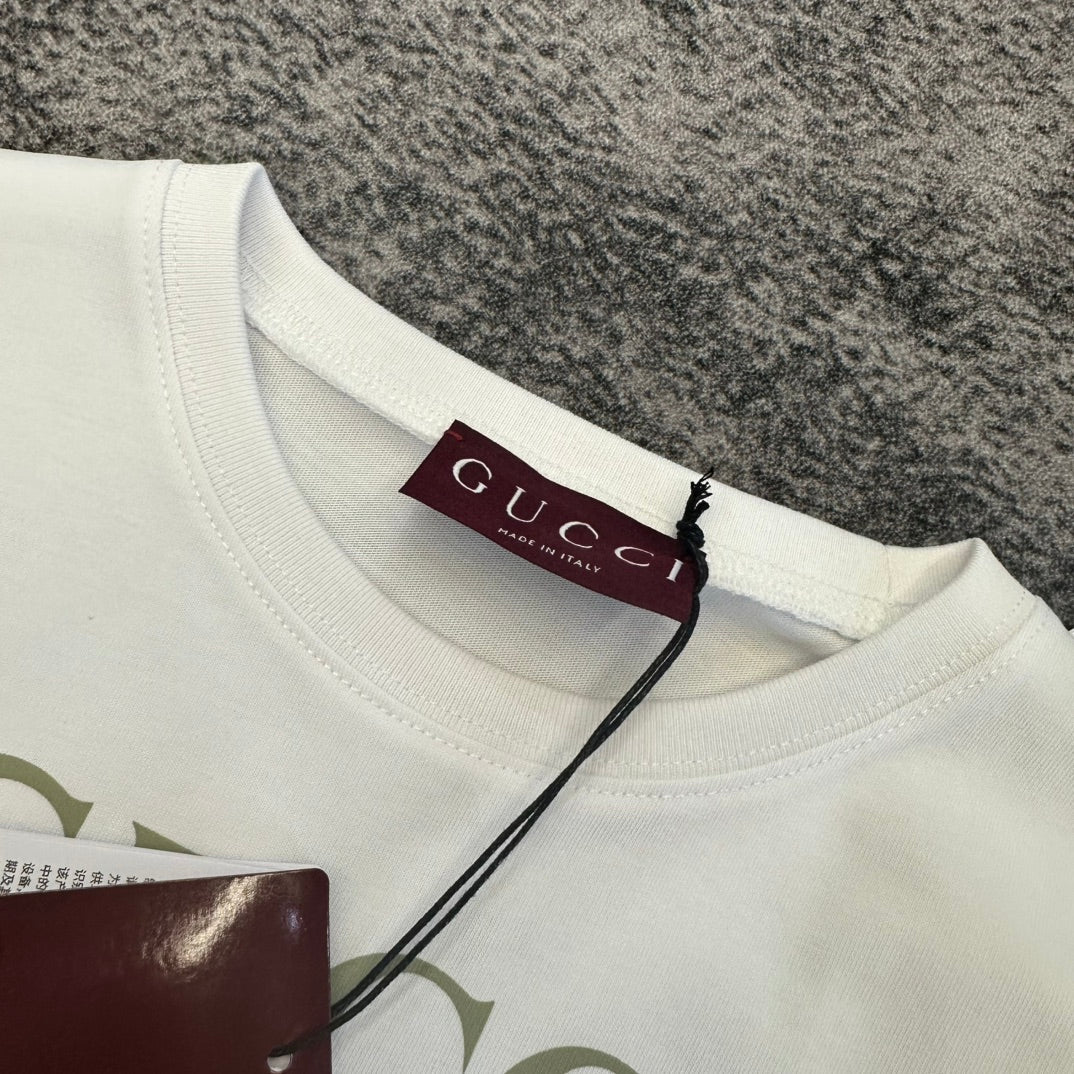 GG SS26 Short-Sleeve T-Shirt White Cotton 350766