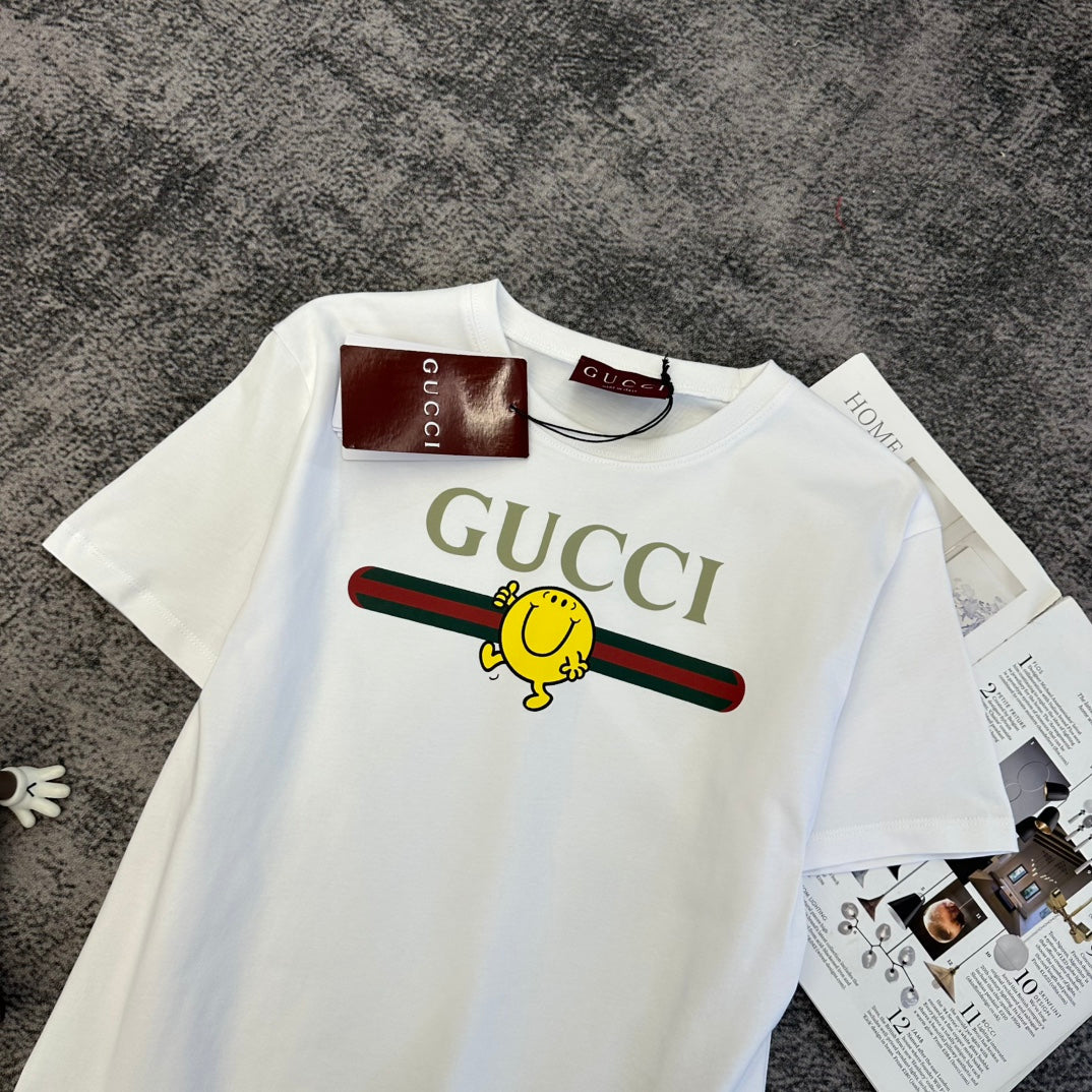 GG SS26 Short-Sleeve T-Shirt White Cotton 350766