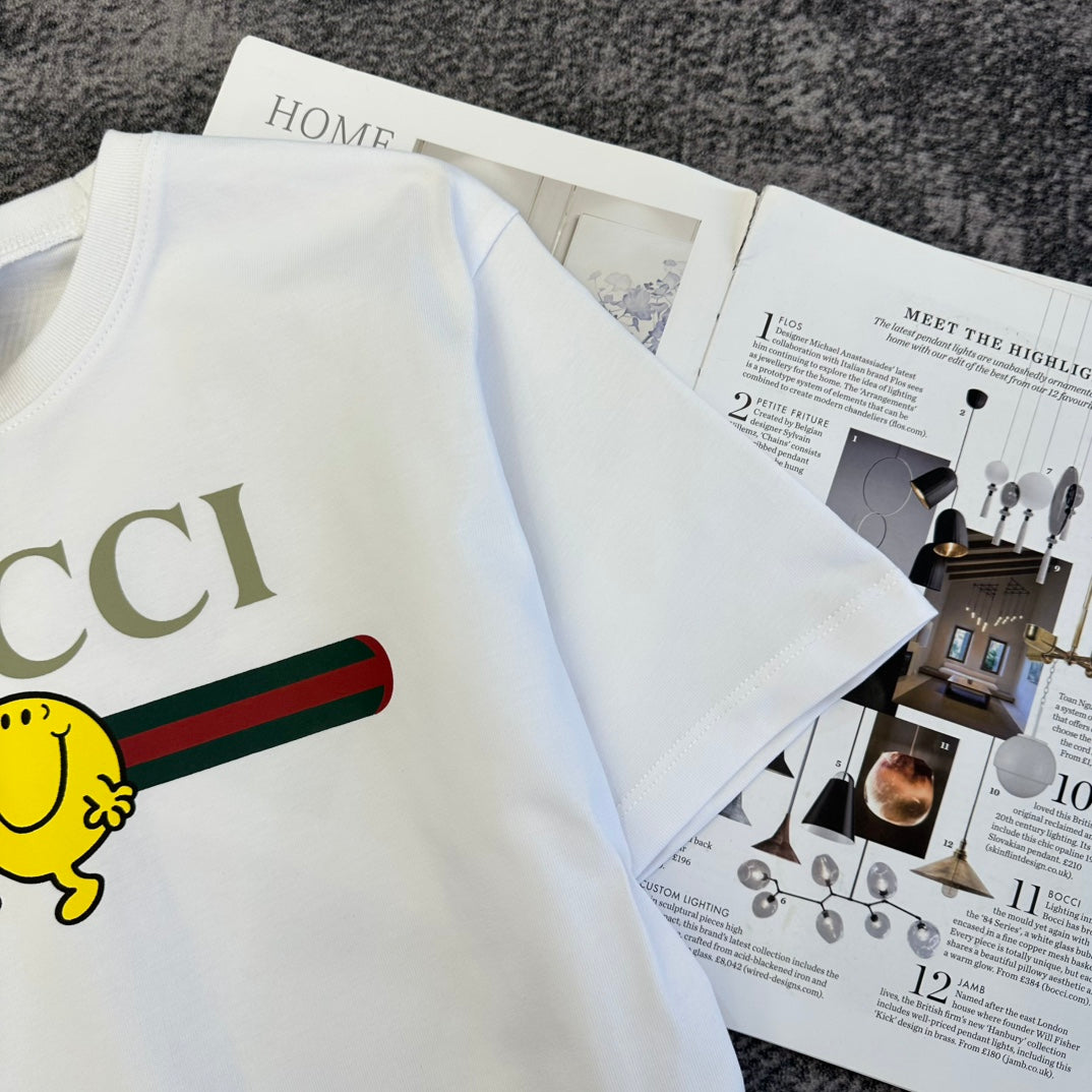 GG SS26 Short-Sleeve T-Shirt White Cotton 350766