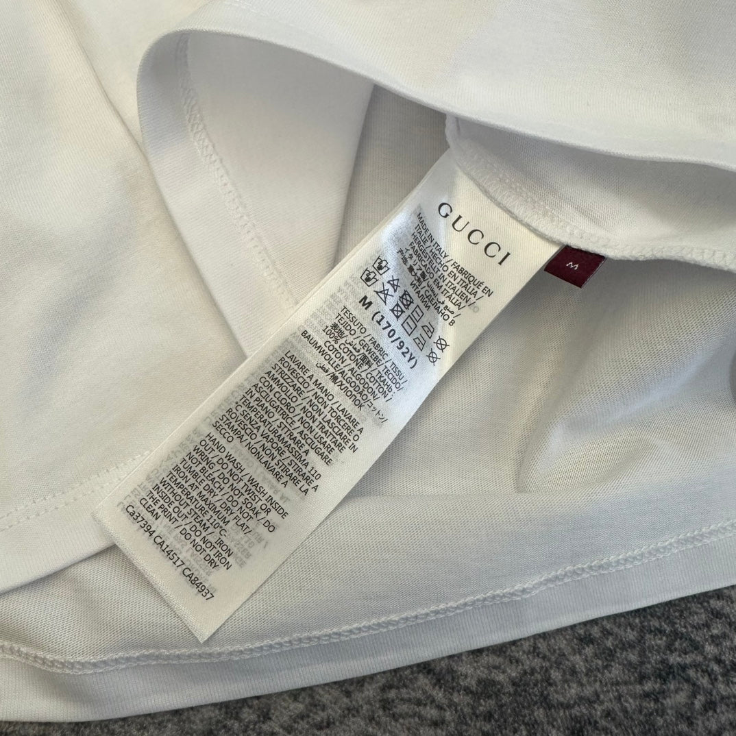 GG SS26 Short-Sleeve T-Shirt White Cotton 350766