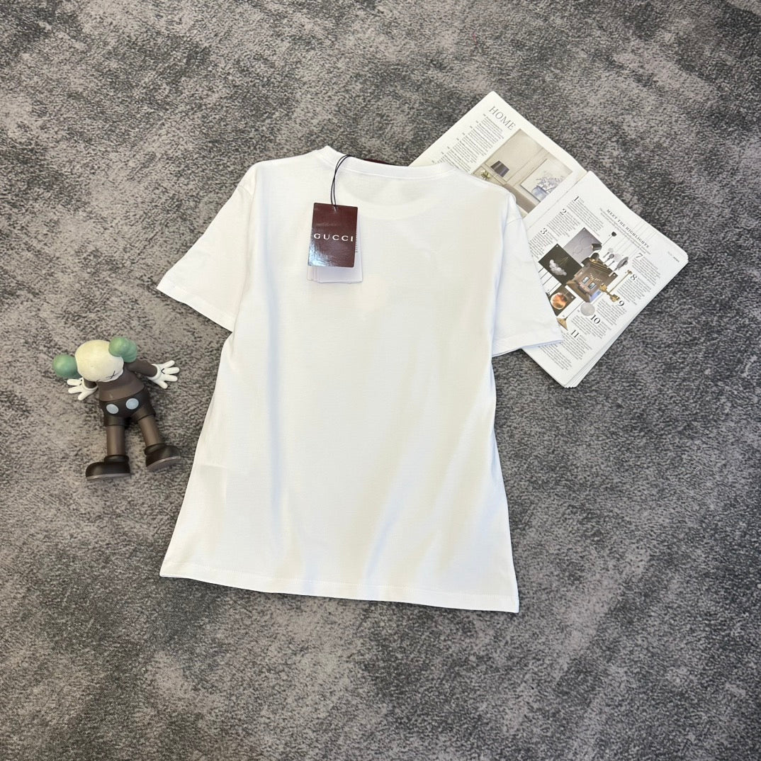 GG SS26 Short-Sleeve T-Shirt White Cotton 350766