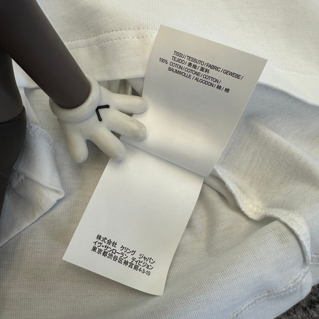 YSL SS26 Logo Monogram T-Shirt Cotton 350777