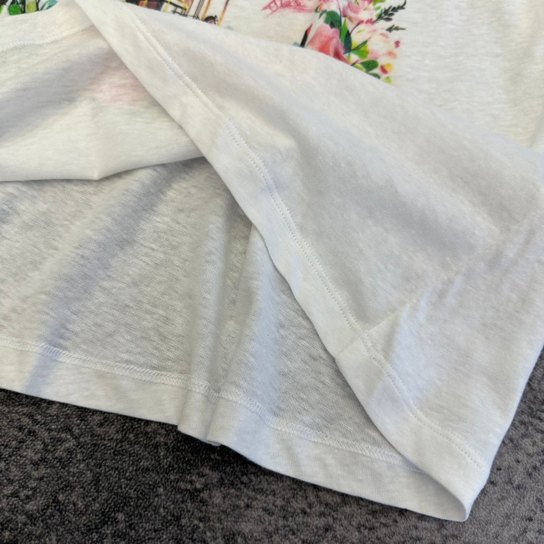 CD SS26 Carousel Print T-Shirt Cotton 350805