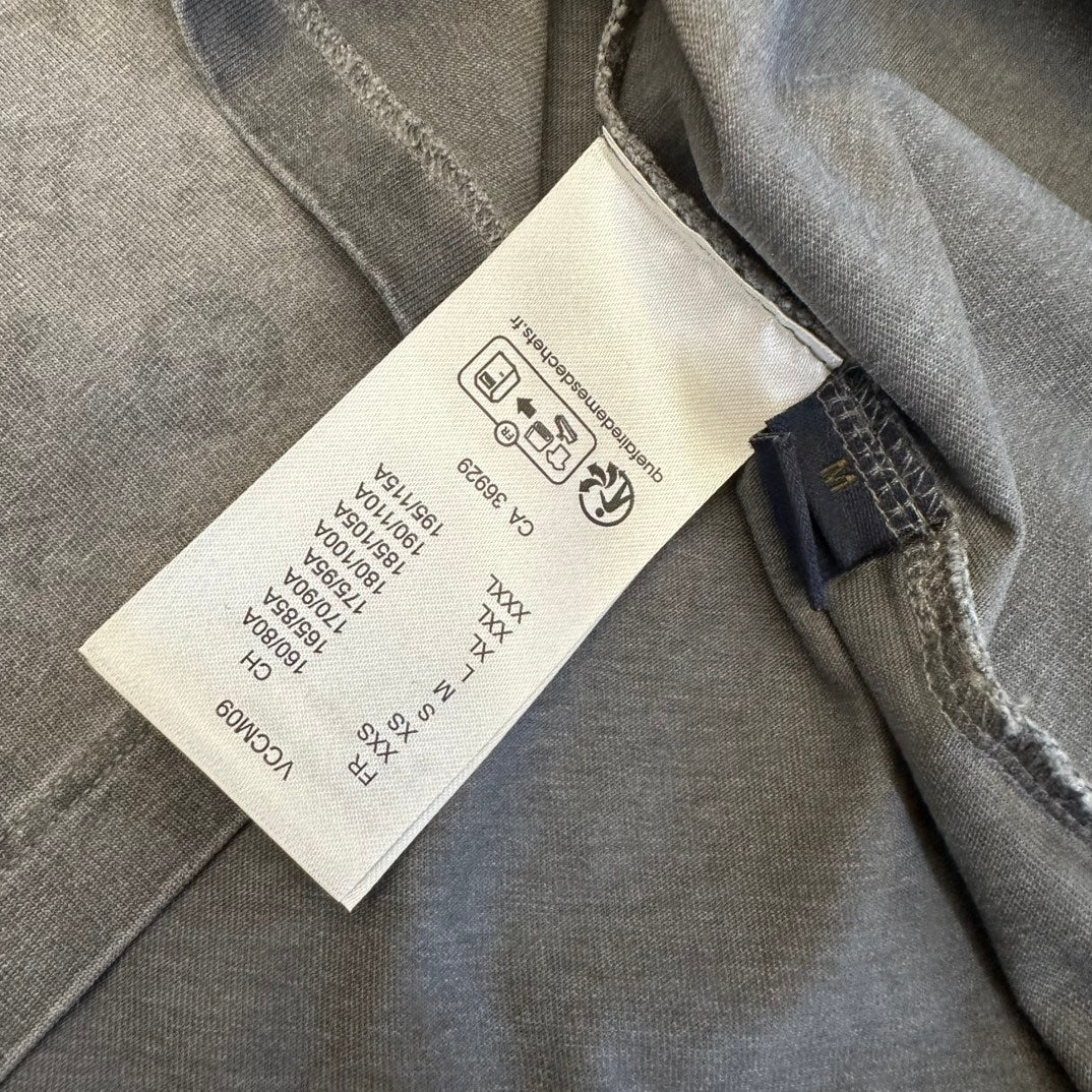 GG SS26 Washed Monogram T-Shirt Grey Cotton 350652