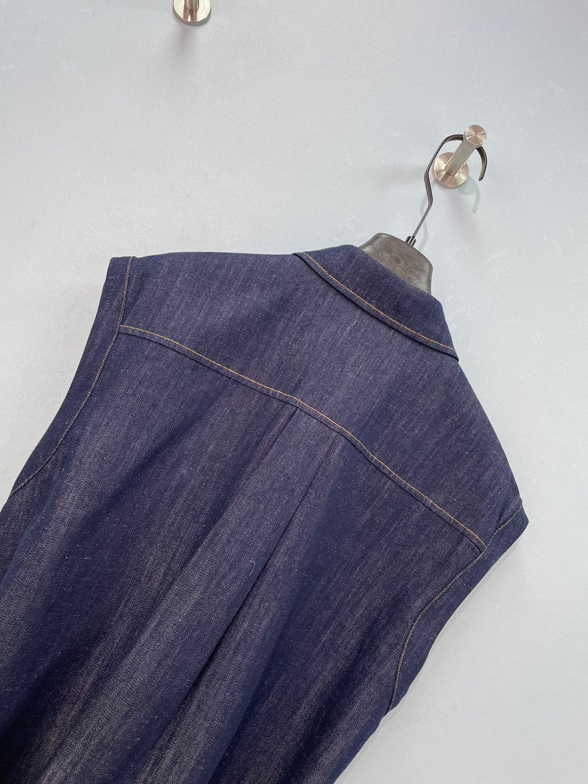 Celine 26s Sleeveless Collared Dress 419