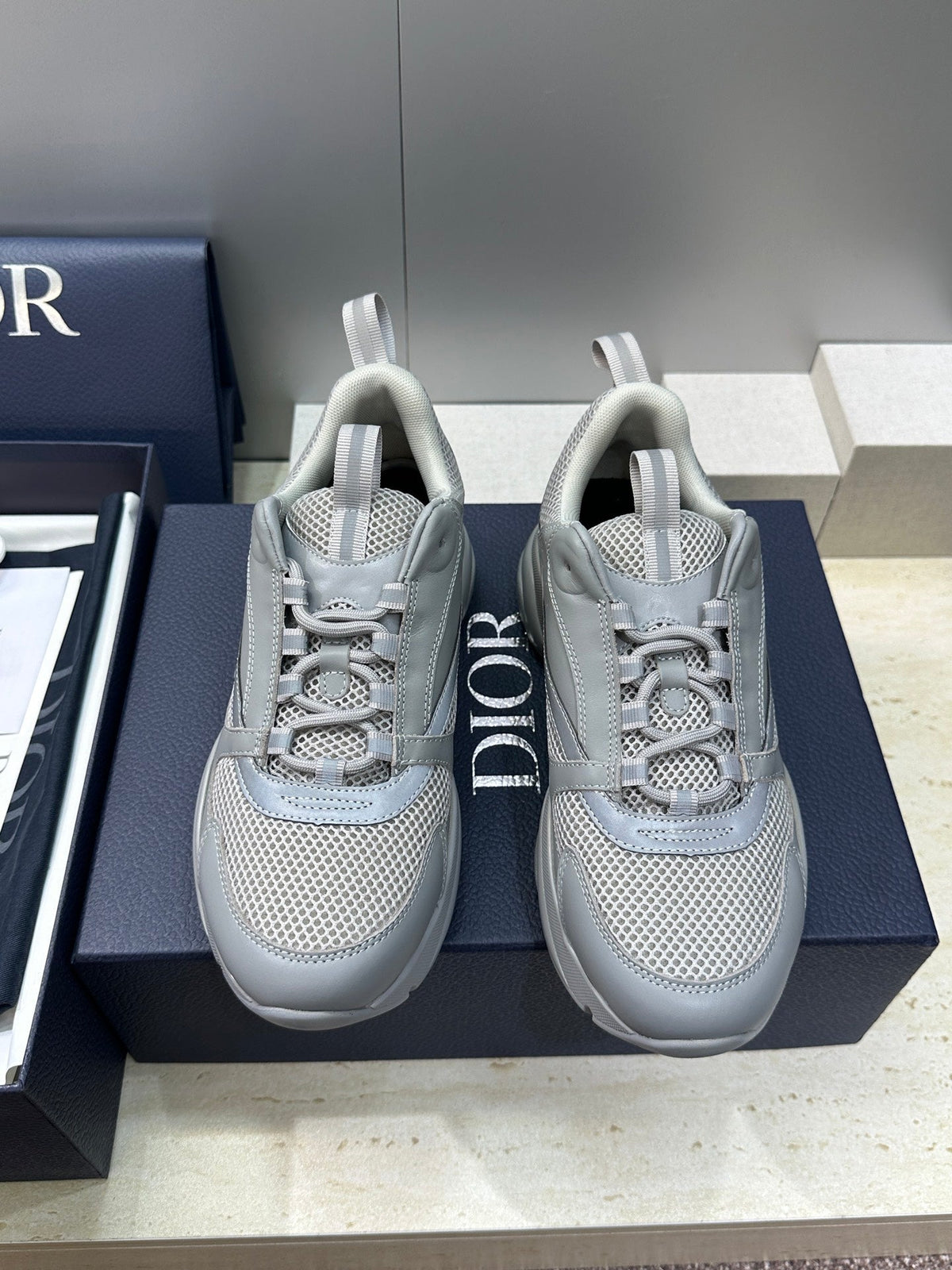 CD 26s Men B22 Sneakers Grey Mesh 618492