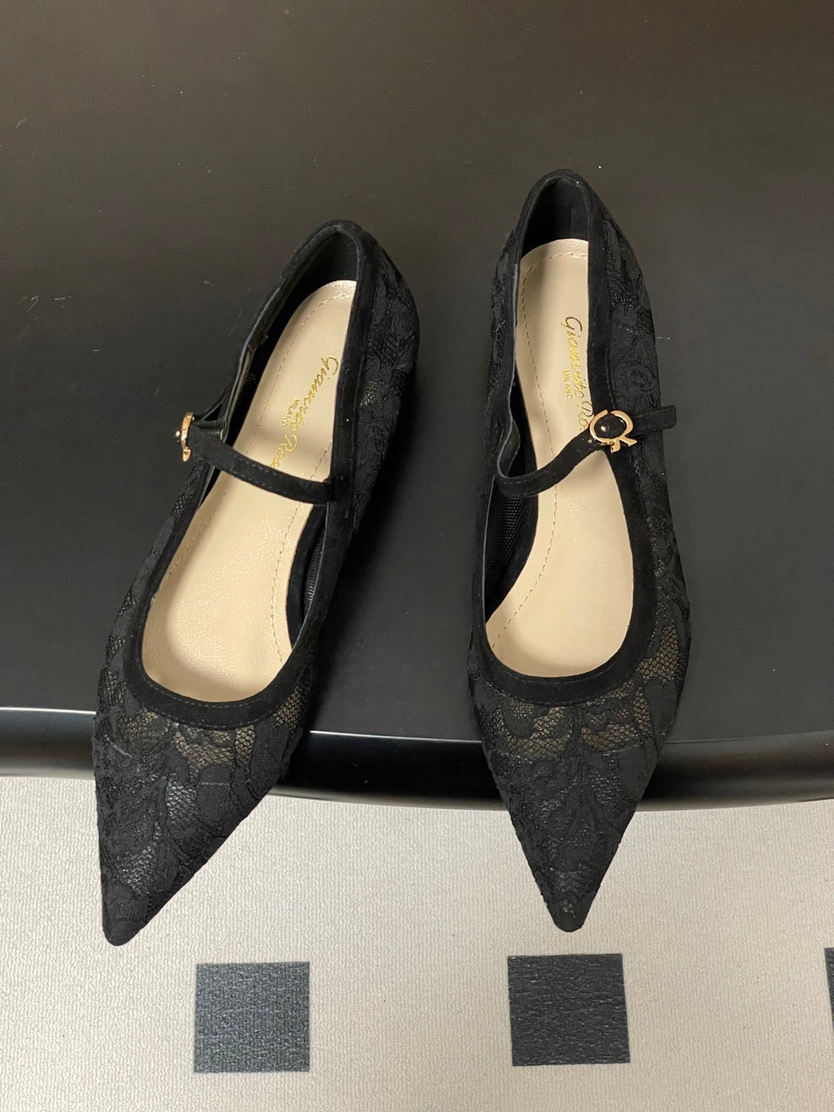 GR 26s Mary Jane Black Lace 164800