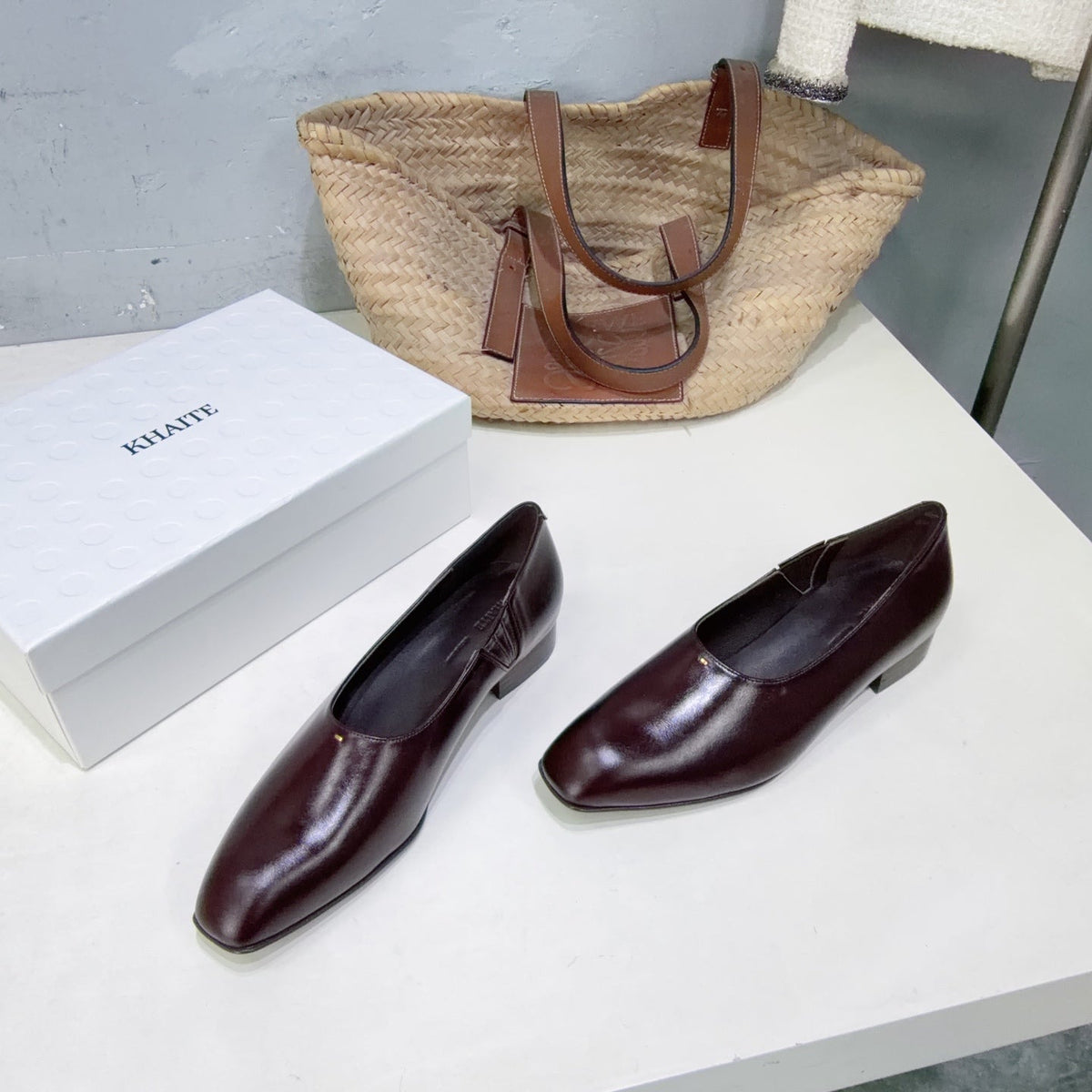 Khaite 26s Colt Loafers 1.2cm Burgundy Leather 107779