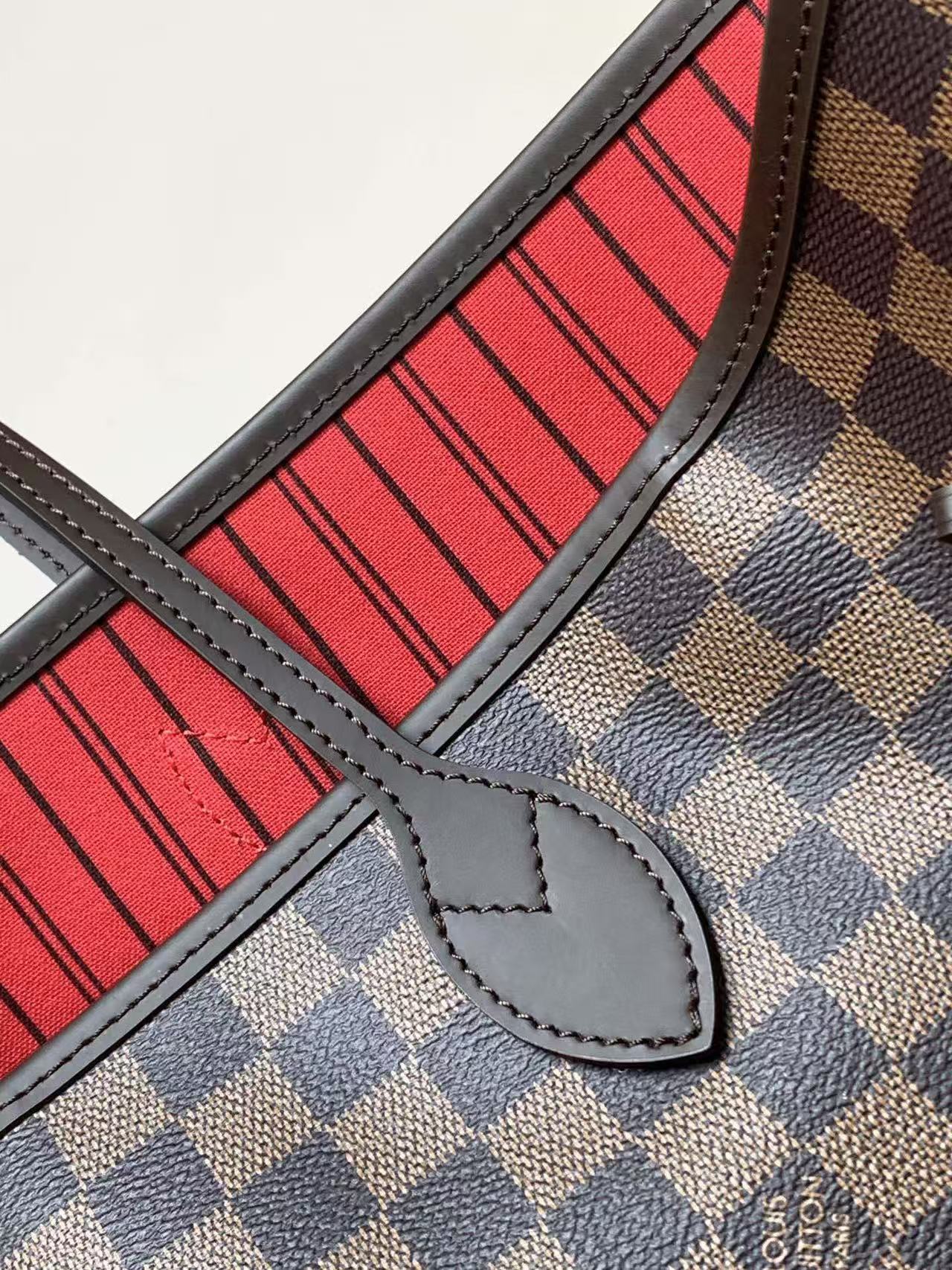 NEVERFULL GM 39 BROWN RED DAMIER AZUR