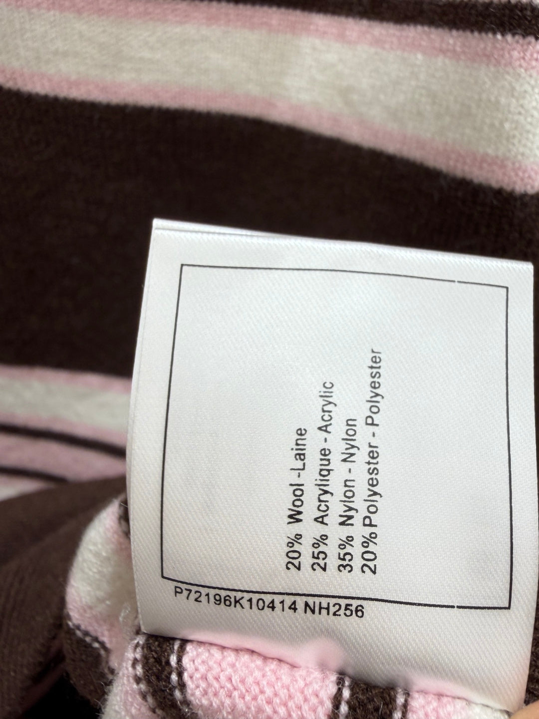 CC 26FW Striped Knit Polo Sweater Nylon 313544