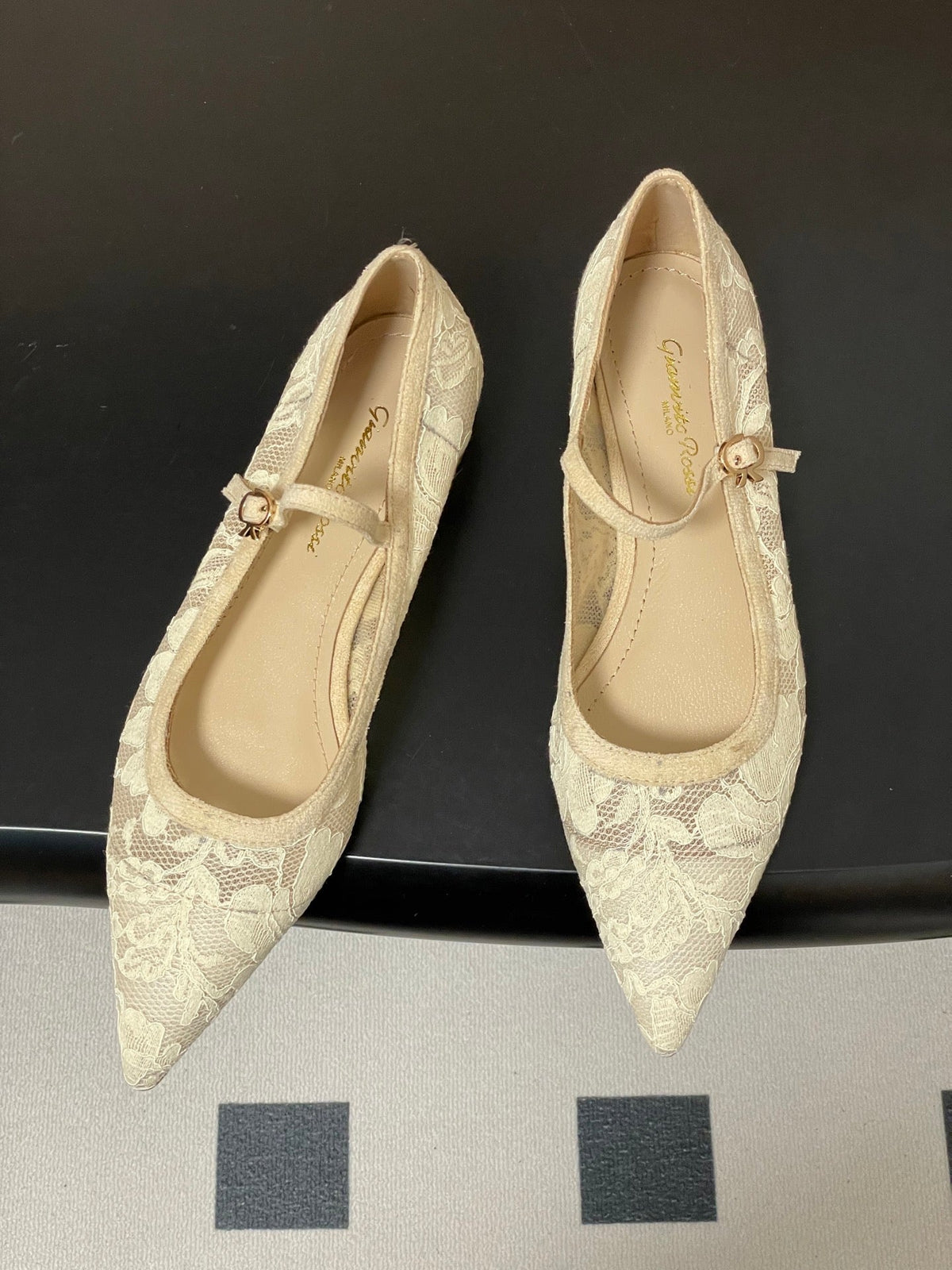 GR 26s Mary Jane Cream White Lace 164798