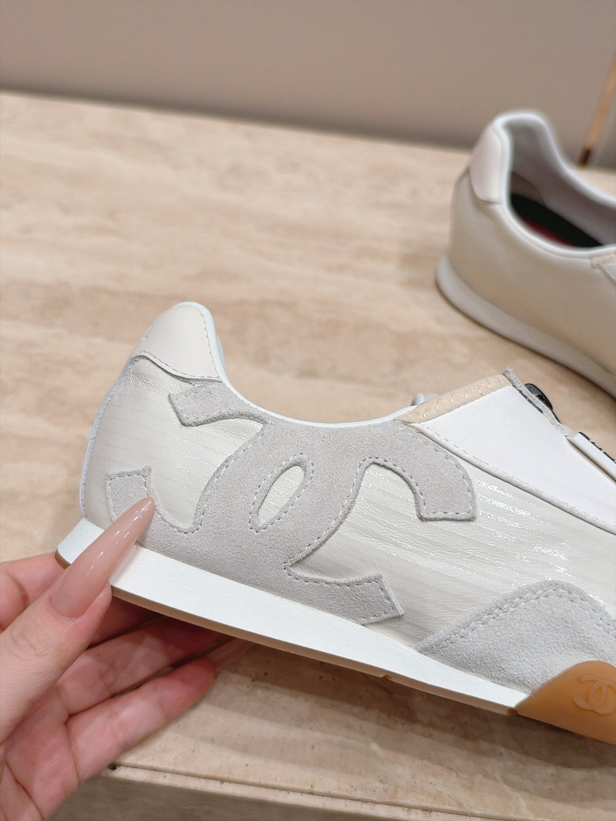 CC 26K German Training Sneakers Calfskin Leather 180282